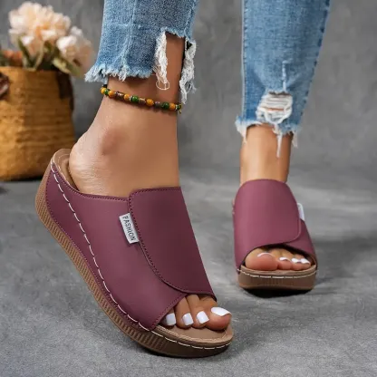 🌸🎉Spring Sale 50% OFF✨⏳Comfortable Arch Support Slides - Women's Solid Color Sandals - Proven Plantar Fasciitis, Foot and Heel Pain Relief