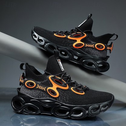 🔥Hot Sale🎁--50% OFF🎉Men's Futuristic Sneakers, High-Tech Design with Flexible Mesh Upper and Unique Bubble Sole, Ideal for Urban Style and Casual Outings