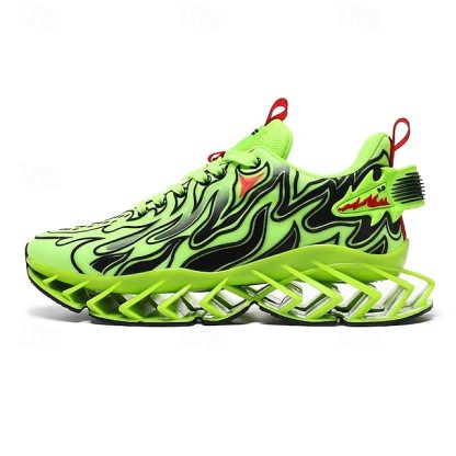 ⏰Promotion - 70% OFF🔥Men's Neon Wave Design Breathable Upper and Cushioned Sole Orthopedic Sneaker