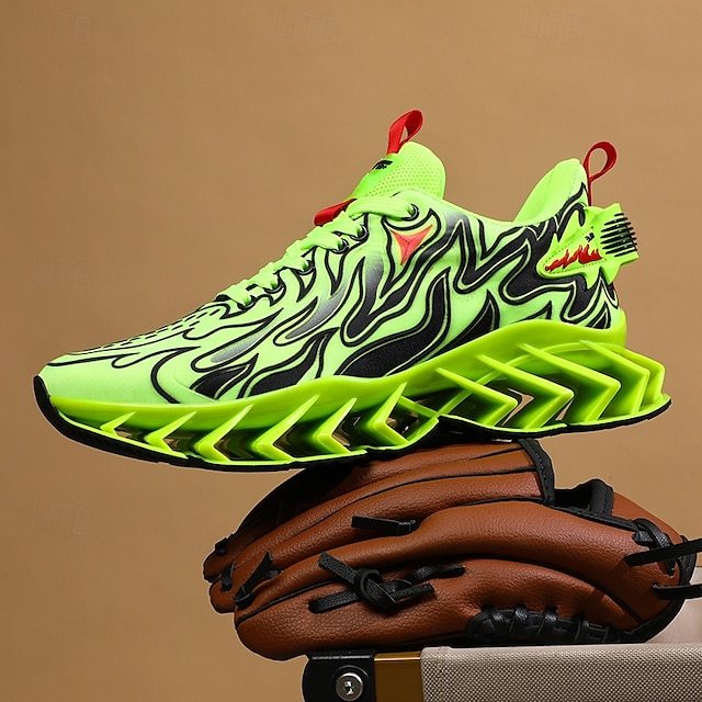 ⏰Promotion - 70% OFF🔥Men's Neon Wave Design Breathable Upper and Cushioned Sole Orthopedic Sneaker