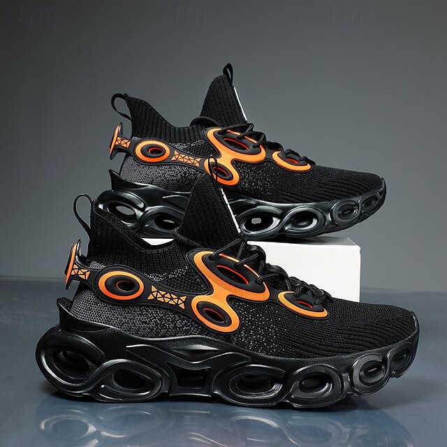 🔥Hot Sale🎁--50% OFF🎉Men's Futuristic Sneakers, High-Tech Design with Flexible Mesh Upper and Unique Bubble Sole, Ideal for Urban Style and Casual Outings