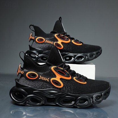 🔥Hot Sale🎁--50% OFF🎉Men's Futuristic Sneakers, High-Tech Design with Flexible Mesh Upper and Unique Bubble Sole, Ideal for Urban Style and Casual Outings