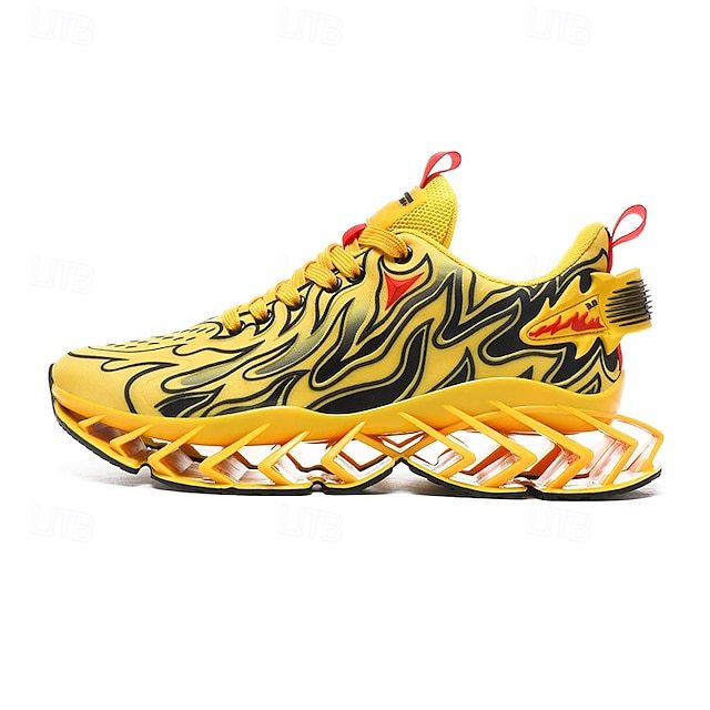 ⏰Promotion - 70% OFF🔥Men's Neon Wave Design Breathable Upper and Cushioned Sole Orthopedic Sneaker