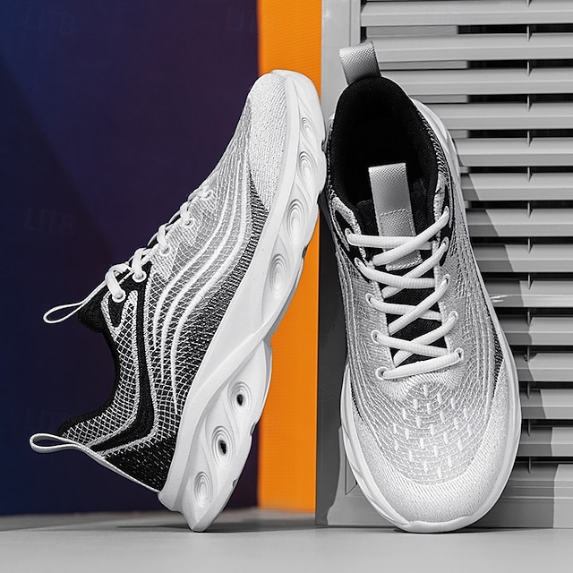 🔥Hot Sale🎁--50% OFF🎉Men's Classic Knit Sneakers with Wave Sole - Comfortable and Breathable, Perfect for Casual Wear