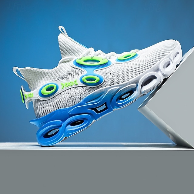 🔥Hot Sale🎁--50% OFF🎉Men's Futuristic Sneakers, High-Tech Design with Flexible Mesh Upper and Unique Bubble Sole, Ideal for Urban Style and Casual Outings