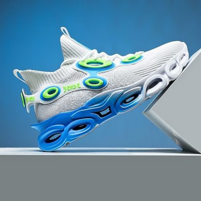 🔥Hot Sale🎁--50% OFF🎉Men's Futuristic Sneakers, High-Tech Design with Flexible Mesh Upper and Unique Bubble Sole, Ideal for Urban Style and Casual Outings