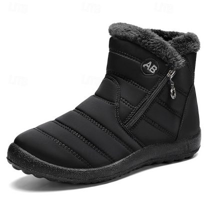 🔥Hot Sale🎁--70% OFF🎉Men's Gray Winter Boots with Zipper Closure, Warm Fleece Lining, and Waterproof Design – Ideal for Outdoor Activities in Cold Weather