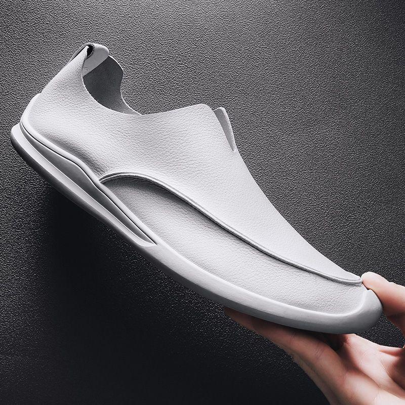 🔥2025 Hot Sale🔥Trendy soft leather breathable slip-on genuine leather casual loafers - Proven Plantar Fasciitis, Foot and Heel Pain Relief