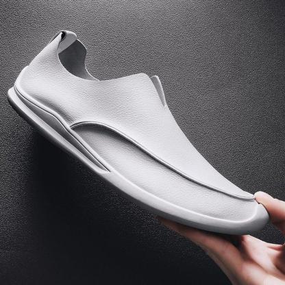 🔥2025 Hot Sale🔥Trendy soft leather breathable slip-on genuine leather casual loafers - Proven Plantar Fasciitis, Foot and Heel Pain Relief