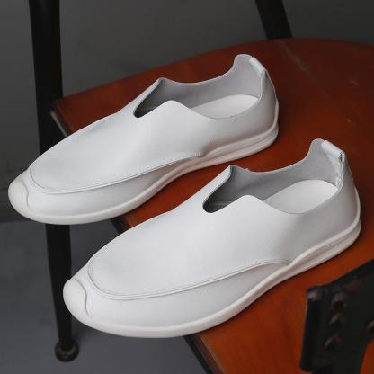 🔥2025 Hot Sale🔥Trendy soft leather breathable slip-on genuine leather casual loafers - Proven Plantar Fasciitis, Foot and Heel Pain Relief