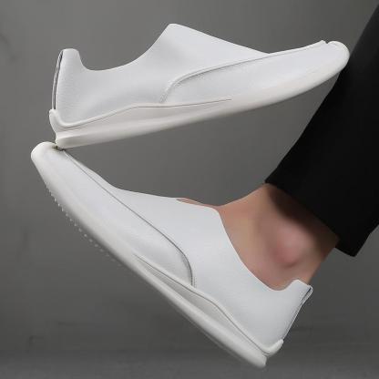 🔥2025 Hot Sale🔥Trendy soft leather breathable slip-on genuine leather casual loafers - Proven Plantar Fasciitis, Foot and Heel Pain Relief