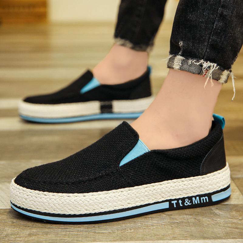 🔥2025 Hot Sale🔥New Men's Thick-soled Wear-Resistant Breathable Linen Loafers - Podiatrist Approved Style Recommended