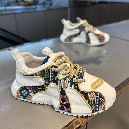 🔥Limited Time Offer 70% OFF🔥Trendy Printed New Thick Sole Height Increased Comfortable Men's Orthopedic Shoes - Suitable for plantar fasciitis, flat feet, foot pain