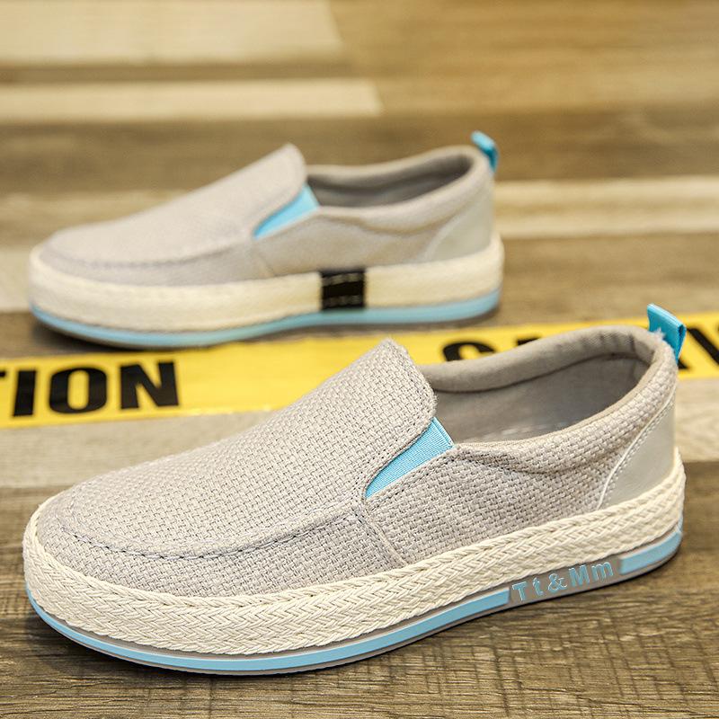🔥2025 Hot Sale🔥New Men's Thick-soled Wear-Resistant Breathable Linen Loafers - Podiatrist Approved Style Recommended