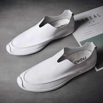 🔥2025 Hot Sale🔥Trendy soft leather breathable slip-on genuine leather casual loafers - Proven Plantar Fasciitis, Foot and Heel Pain Relief