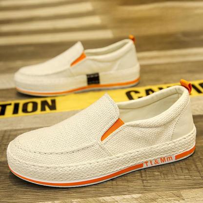 🔥2025 Hot Sale🔥New Men's Thick-soled Wear-Resistant Breathable Linen Loafers - Podiatrist Approved Style Recommended