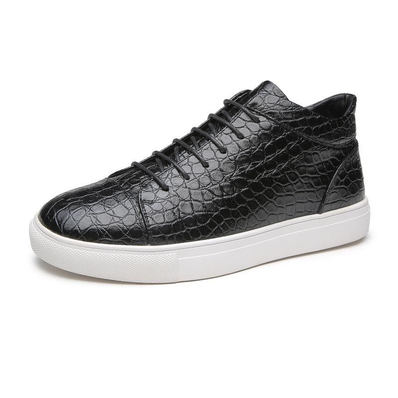 ⏰Promotion - 70% OFF🔥Trendy crocodile pattern new leather high-top orthopedic sneakers - Proven Plantar Fasciitis, Foot and Heel Pain Relief