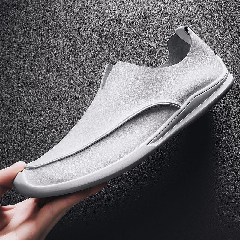 🔥2025 Hot Sale🔥Trendy soft leather breathable slip-on genuine leather casual loafers - Proven Plantar Fasciitis, Foot and Heel Pain Relief