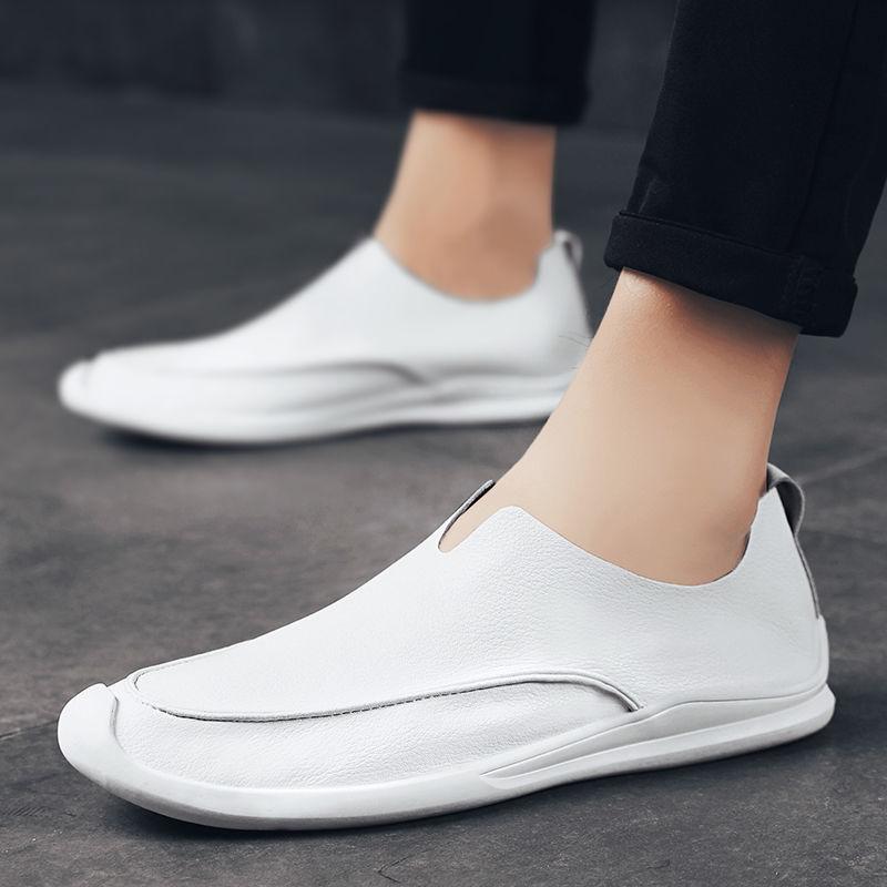🔥2025 Hot Sale🔥Trendy soft leather breathable slip-on genuine leather casual loafers - Proven Plantar Fasciitis, Foot and Heel Pain Relief