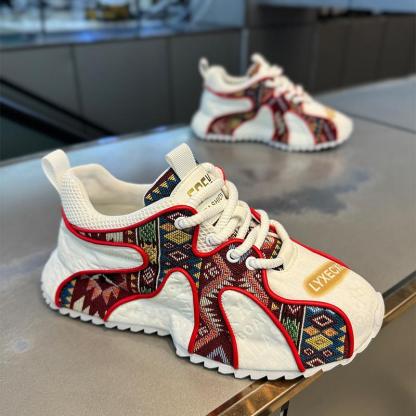 🔥Limited Time Offer 70% OFF🔥Trendy Printed New Thick Sole Height Increased Comfortable Men's Orthopedic Shoes - Suitable for plantar fasciitis, flat feet, foot pain