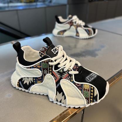 🔥Limited Time Offer 70% OFF🔥Trendy Printed New Thick Sole Height Increased Comfortable Men's Orthopedic Shoes - Suitable for plantar fasciitis, flat feet, foot pain