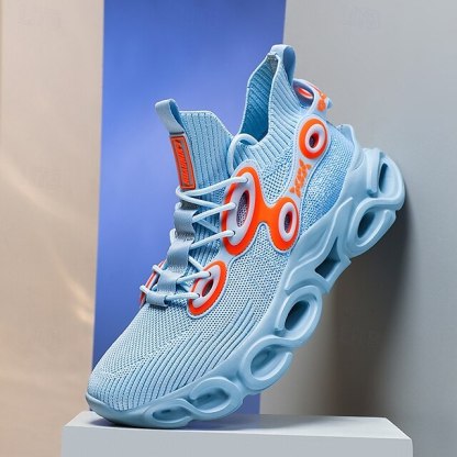 🔥Hot Sale🎁--50% OFF🎉Men's Futuristic Sneakers, High-Tech Design with Flexible Mesh Upper and Unique Bubble Sole, Ideal for Urban Style and Casual Outings