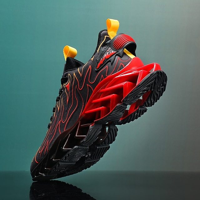 ⏰Promotion - 70% OFF🔥Men's Neon Wave Design Breathable Upper and Cushioned Sole Orthopedic Sneaker