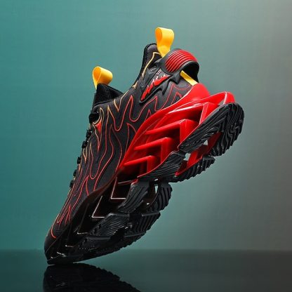 ⏰Promotion - 70% OFF🔥Men's Neon Wave Design Breathable Upper and Cushioned Sole Orthopedic Sneaker