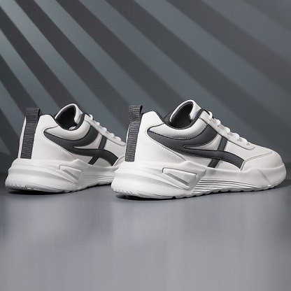 🔥Hot Sale🎁--50% OFF🎉Men's Sneakers with Comfortable Slip Resistant Lace-up Black and White Black / Red White