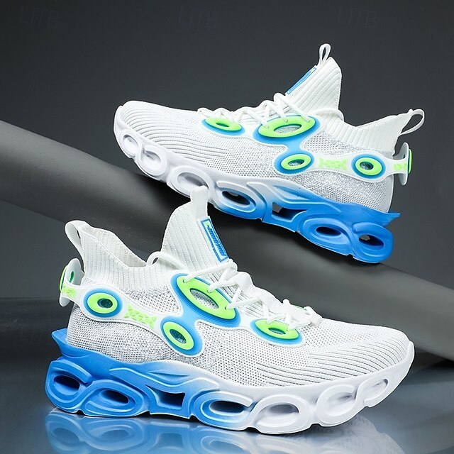 🔥Hot Sale🎁--50% OFF🎉Men's Futuristic Sneakers, High-Tech Design with Flexible Mesh Upper and Unique Bubble Sole, Ideal for Urban Style and Casual Outings