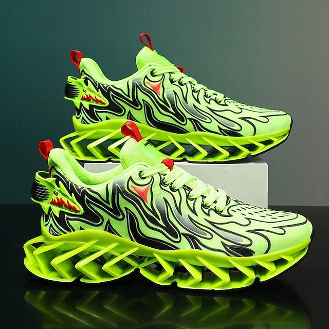 ⏰Promotion - 70% OFF🔥Men's Neon Wave Design Breathable Upper and Cushioned Sole Orthopedic Sneaker