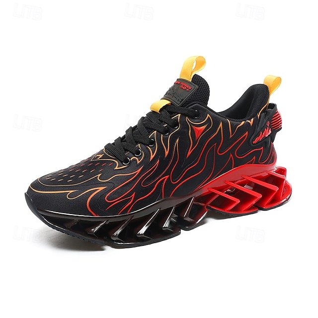 ⏰Promotion - 70% OFF🔥Men's Neon Wave Design Breathable Upper and Cushioned Sole Orthopedic Sneaker