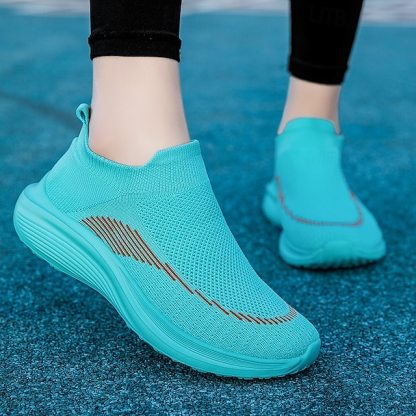 ⏰Promotion - 70% OFF🔥Men's Lightweight Slip-On Sneakers | Breathable Flyknit Upper with Comfortable Sole for Casual and Sport Activities