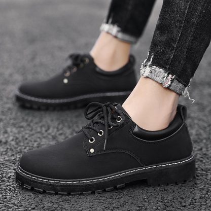 🔥Limited Time Offer 50% OFF🔥Men's Casual Suede Leather Work Shoes - Durable Lace-Up Ankle Boots for Outdoor and Daily Wear