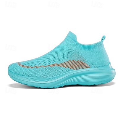 ⏰Promotion - 70% OFF🔥Men's Lightweight Slip-On Sneakers | Breathable Flyknit Upper with Comfortable Sole for Casual and Sport Activities