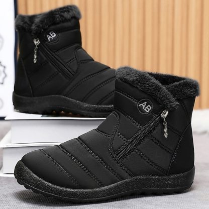 🔥Hot Sale🎁--70% OFF🎉Men's Gray Winter Boots with Zipper Closure, Warm Fleece Lining, and Waterproof Design – Ideal for Outdoor Activities in Cold Weather
