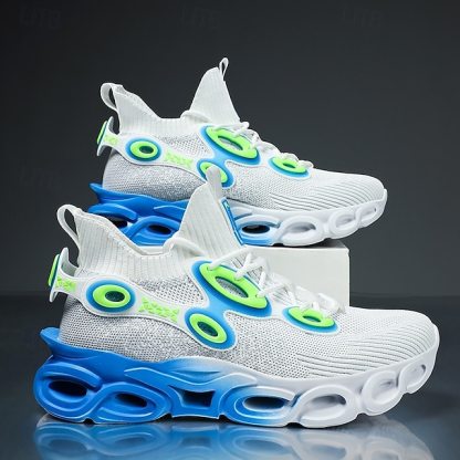🔥Hot Sale🎁--50% OFF🎉Men's Futuristic Sneakers, High-Tech Design with Flexible Mesh Upper and Unique Bubble Sole, Ideal for Urban Style and Casual Outings