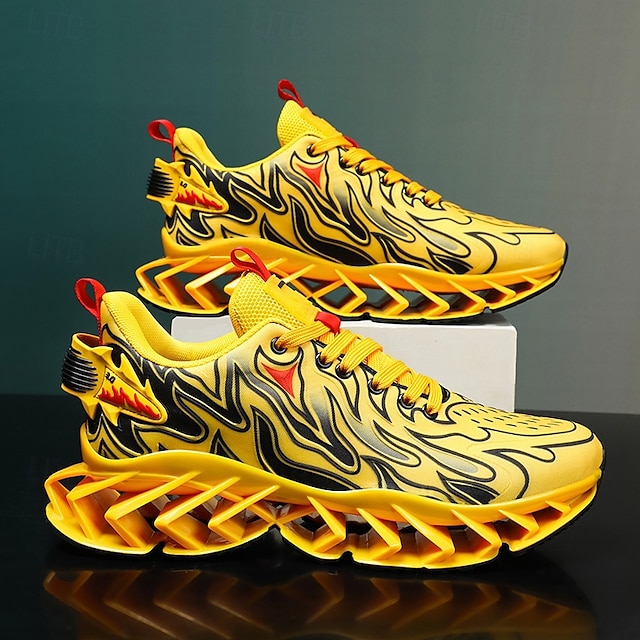 ⏰Promotion - 70% OFF🔥Men's Neon Wave Design Breathable Upper and Cushioned Sole Orthopedic Sneaker