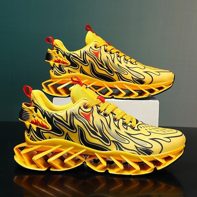 ⏰Promotion - 70% OFF🔥Men's Neon Wave Design Breathable Upper and Cushioned Sole Orthopedic Sneaker