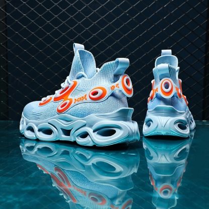 🔥Hot Sale🎁--50% OFF🎉Men's Futuristic Sneakers, High-Tech Design with Flexible Mesh Upper and Unique Bubble Sole, Ideal for Urban Style and Casual Outings