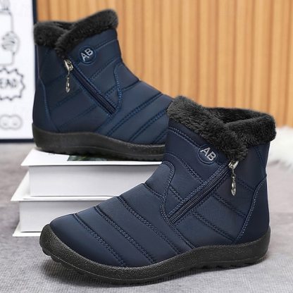 🔥Hot Sale🎁--70% OFF🎉Men's Gray Winter Boots with Zipper Closure, Warm Fleece Lining, and Waterproof Design – Ideal for Outdoor Activities in Cold Weather