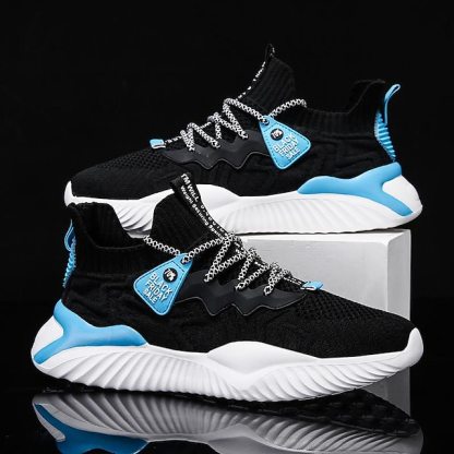 🔥Hot Sale🎁--50% OFF🎉Men's Athletic Sneakers with Red Accents and Lace-Up Closure for Comfortable and Stylish Sportswear