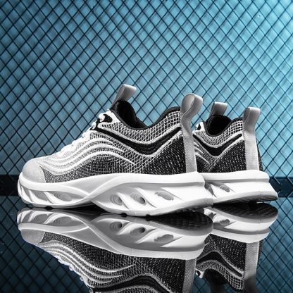 🔥Hot Sale🎁--50% OFF🎉Men's Classic Knit Sneakers with Wave Sole - Comfortable and Breathable, Perfect for Casual Wear