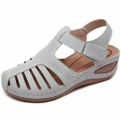 🌸🎉Hot Sale 50% OFF✨⏳Hollow Closed Toe Orthopedic Sandal For Women - Improve Posture and Get Rid of Painless Walking and Standing