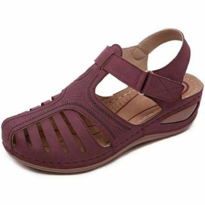 🌸🎉Hot Sale 50% OFF✨⏳Hollow Closed Toe Orthopedic Sandal For Women - Improve Posture and Get Rid of Painless Walking and Standing