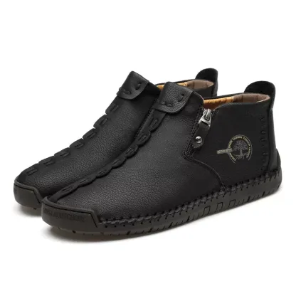 ⏰Promotion - 70% OFF🔥Women's Casual Fashion Non-slip Leather Medieval Slip-on Boots - Proven Plantar Fasciitis, Foot and Heel Pain Relief