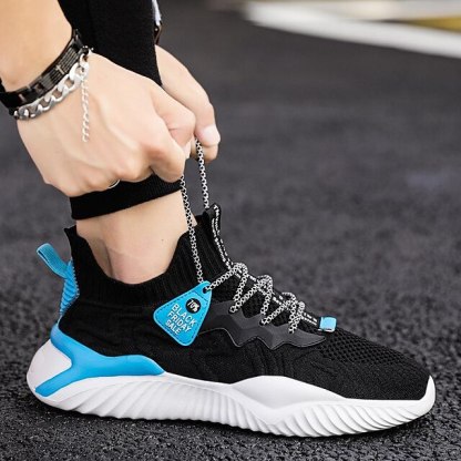 🔥Hot Sale🎁--50% OFF🎉Men's Athletic Sneakers with Red Accents and Lace-Up Closure for Comfortable and Stylish Sportswear