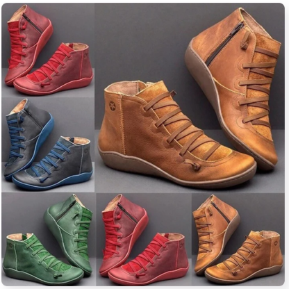 🔥Last Day Promotion 70% OFF⏰Women's Orthopedic Leather Ankle Orthopedic Boots - Proven Plantar Fasciitis, Foot and Heel Pain Relief