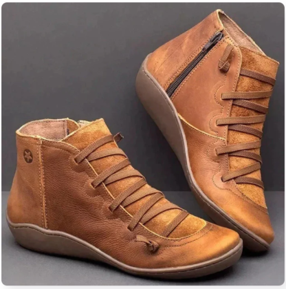 🔥Last Day Promotion 70% OFF⏰Women's Orthopedic Leather Ankle Orthopedic Boots - Proven Plantar Fasciitis, Foot and Heel Pain Relief