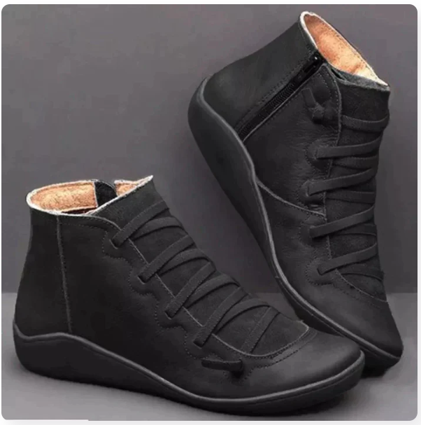 🔥Last Day Promotion 70% OFF⏰Women's Orthopedic Leather Ankle Orthopedic Boots - Proven Plantar Fasciitis, Foot and Heel Pain Relief